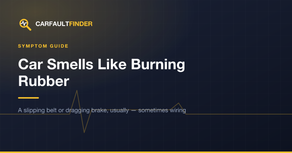 Car Smells Like Burning Rubber: Causes