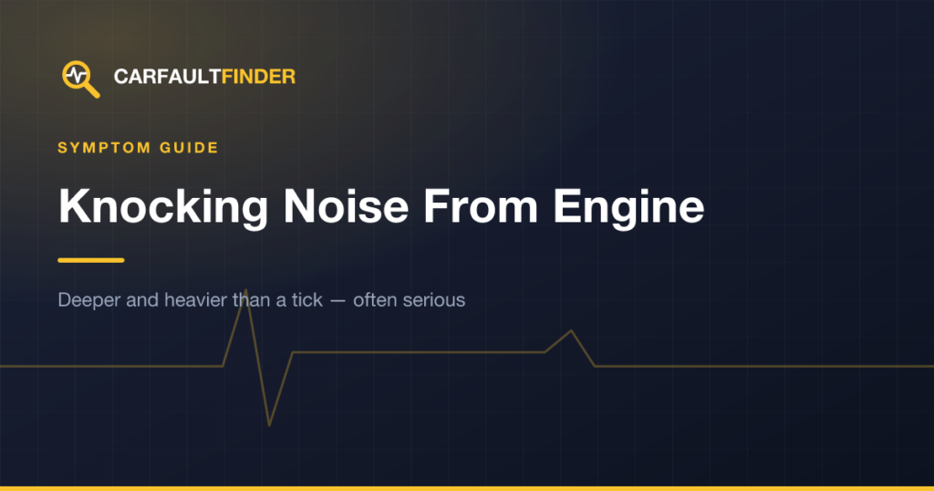Knocking Noise From Engine: Causes and Urgency