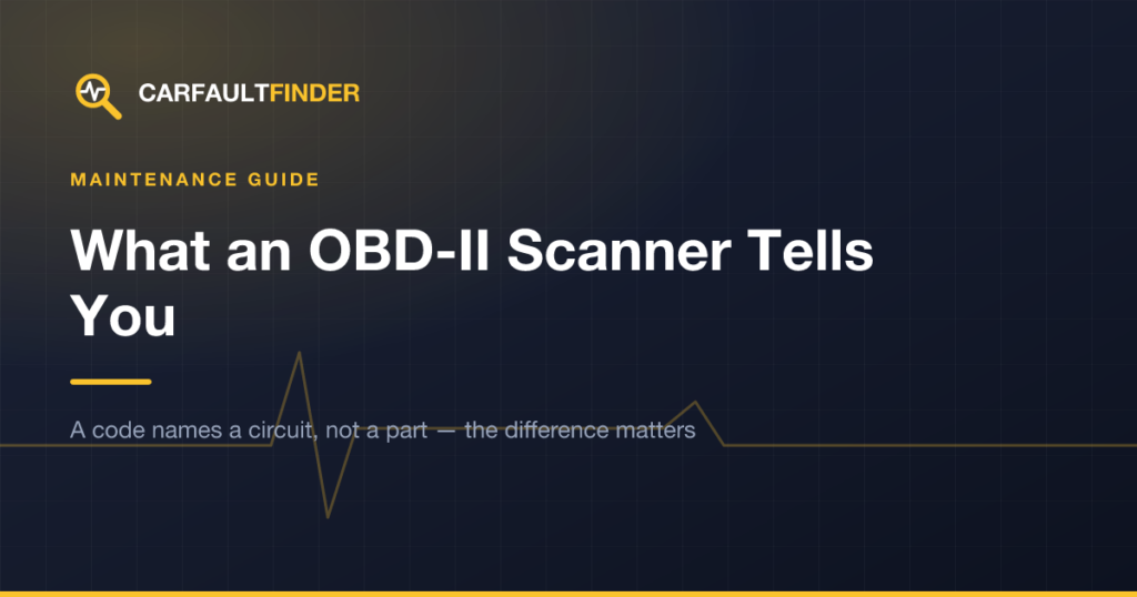 What an OBD-II Scanner Can and Can’t Tell You