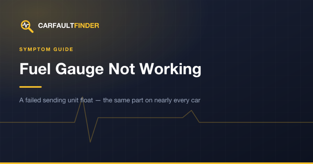 Fuel Gauge Not Working or Stuck: Causes