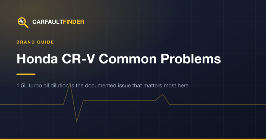 Honda CR-V Common Problems