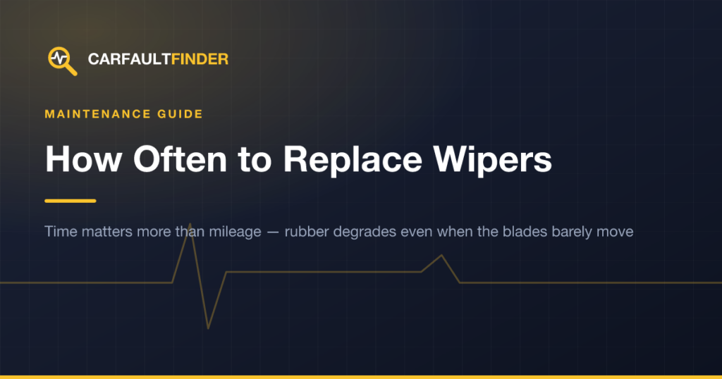 How Often to Replace Windshield Wipers