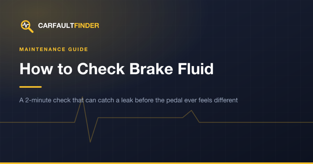 How to Check Your Brake Fluid Level