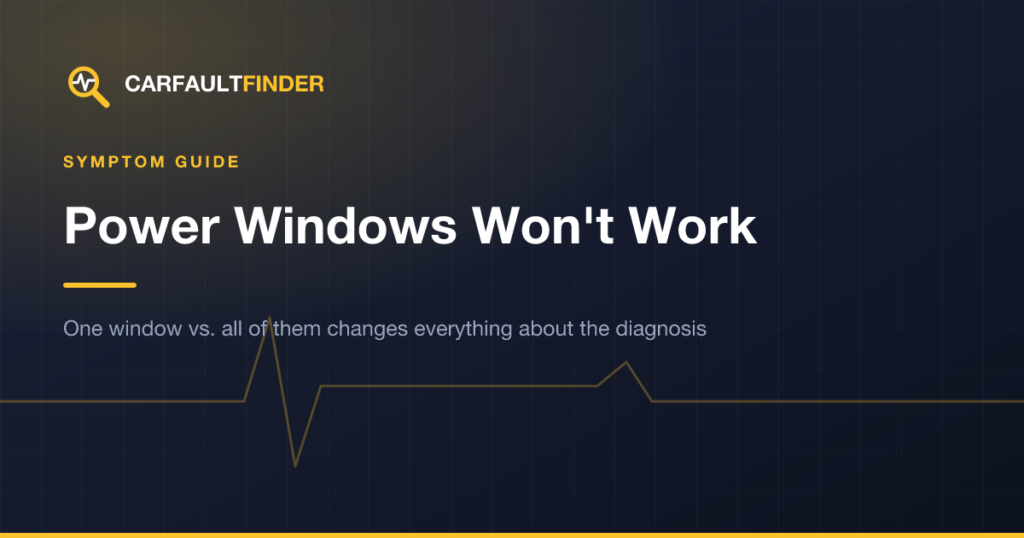 Power Windows Won’t Work: Causes